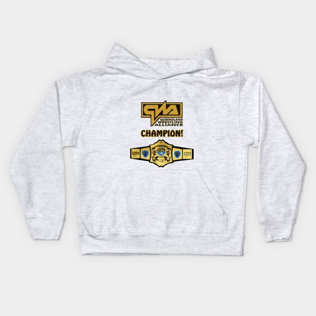 QWA Champion Belt Kids Hoodie by ChewfactorCreative